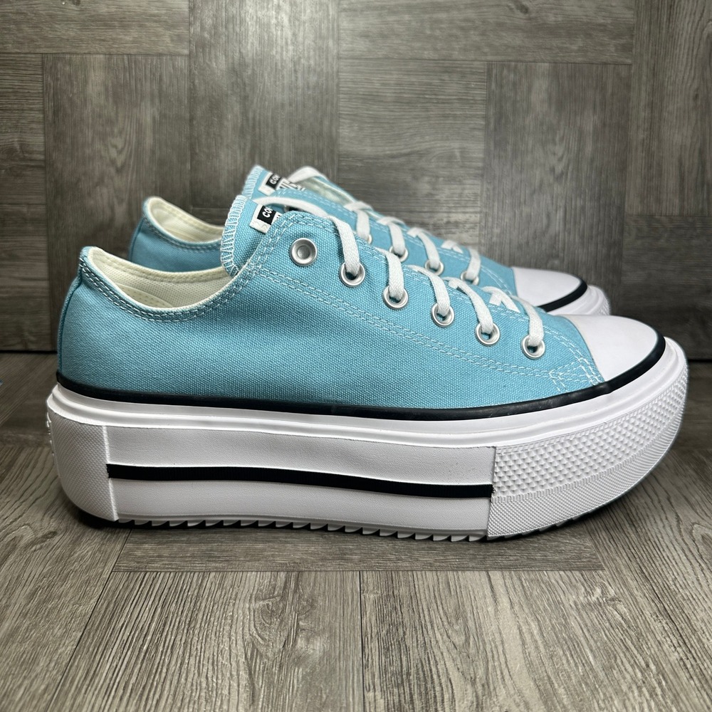 Converse Chuck Taylor All Star Move Womens 10 Light Blue Platform Canvas NEW